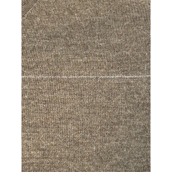 Banana Republic Men’s Sweater M Brown Blue/Grey White Thin Stripes  Wool V-neck - Picture 11 of 15